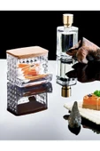 Ahşap Kapak Görünümlü 3'lü Makyaj Organizer Seti – Diamond Model thumbnail 7