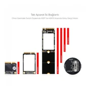 M2 NGFF SATA SSD MSATA SSD adaptörü m.2 ngff sata sabit Disk adaptör thumbnail 4