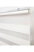 Geniş Pilise Beyaz Zebra Perde thumbnail 1