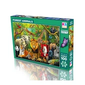 31504 FOREST ANIMALS 100 PARÇA PUZZLE thumbnail 1