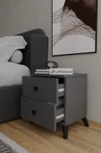 Artemis 2 Çekmeceli Komodin Antrasit thumbnail 2