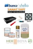Bianca Stella Beyaz Boya Set 1 Lt + Stencil thumbnail 1