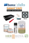 Bianca Stella Beyaz Boya Set 1 Lt + Stencil thumbnail 1