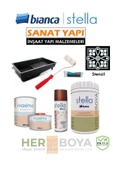 Bianca Stella Beyaz Boya Set 1 Lt + Stencil thumbnail 1
