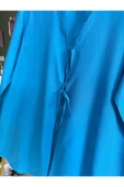 Leova Mavi Önden Bağlamalı Kimono thumbnail 2