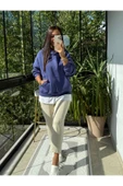 Chamakh Kadın Oversize Kanguru Cepli Sweatshirt thumbnail 3