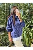 Chamakh Kadın Oversize Kanguru Cepli Sweatshirt thumbnail 2