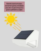 Suya Dayanıklı Solar Duvar Lambası – Akıllı Gece Sensörlü Işık thumbnail 3
