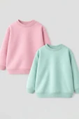 2'li Basic Şardonlu Çocuk Sweatshirt thumbnail 2