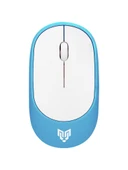 Blueforce W314 Kablosuz Bluetooth Mouse Mavi - Beyaz thumbnail 2