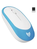 Blueforce W314 Kablosuz Bluetooth Mouse Mavi - Beyaz thumbnail 1