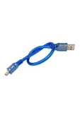 Devremarkt 30cm Micro Usb Kablo Mavi 480 Mbps Usb 2.0 Hot Swap thumbnail 4
