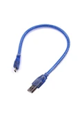 Devremarkt 30cm Micro Usb Kablo Mavi 480 Mbps Usb 2.0 Hot Swap thumbnail 1