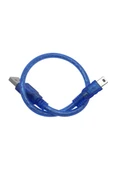 Devremarkt 30cm Mini Usb Kablo Mavi 480 Mbps Usb 2.0 Hot Swap thumbnail 4