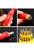 Devremarkt 31 Parça Üniversal Çok Amaçlı Tornavida Seti Test Tamirat Çelik thumbnail 3
