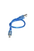 Devremarkt 30cm Mini Usb Kablo Mavi 480 Mbps Usb 2.0 Hot Swap thumbnail 3