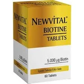 Newvital Biotine 5000 mcg 60 Tablet thumbnail 1