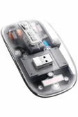Kablosuz Mouse Fare Şarjlı Bluetooth Wireless Çift Modlu Sessiz thumbnail 2