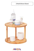 AVŞA Global 2 Katlı Bambu Dönen Stand / Organizer thumbnail 1