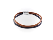 Vortex Saddle – Gerçek Deri Minimal Erkek Bileklik-50-663 thumbnail 2