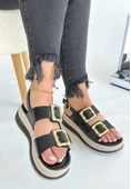 Stan Siyah Cilt Sandalet thumbnail 3