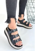 Jatay Siyah Cilt Sandalet thumbnail 1
