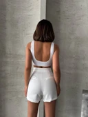 Pliseli şort etek thumbnail 4