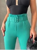 Kemerli havuç pantolon thumbnail 2