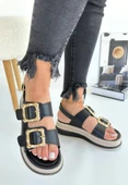 Stan Siyah Cilt Sandalet thumbnail 1