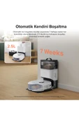 Vacuum Cleanner Q8 Max Plus Robot Süpürge Beyaz thumbnail 6