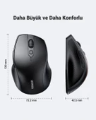 UGREEN Ergonomik Sessiz Çift Modlu Bluetooth & Wireless Kablosuz Mouse, Siyah, 90395 thumbnail 2