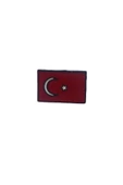 Türk Bayrağı Yaka Iğnesi Rozet thumbnail 1