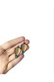 Renkli Hava Balonu Figürlü Küpe thumbnail 2