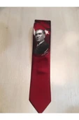 Kırmızı Atatürk Kravat Resmi thumbnail 2