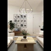 Yumuşak Boru Modern Led Avize - 50cm thumbnail 2