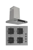 Ferre MEGA PLUS SERİSİ 2'Lİ CAM ANKASTRE SET (D102-SS208) thumbnail 1
