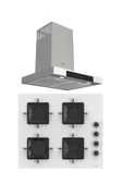 Ferre MEGA PLUS SERİSİ 2'Lİ CAM ANKASTRE SET (D101-SS206) thumbnail 1
