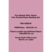 FIXE BASKILI TEK KISILIK PIKE TAKIMI SALDO BEJ thumbnail 3