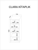 Kuzeylife Clara Kitaplık thumbnail 6