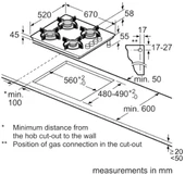 Bosch POP7C9P30O Antrasit Cam Ankastre Ocak thumbnail 3