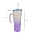 Horizon Pipetli Termos Bardak Pembe 1000ml B6839 thumbnail 2