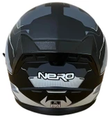 NERO KASK ÇENESİZ 528 MAT SİYAH - GRİ C3 thumbnail 2