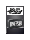 Masaüstü Saat Takvim Termometre Beyaz Siyah (5250) thumbnail 3