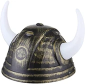 Viking Başlığı Asteriks Başlığı Altın Renk thumbnail 2