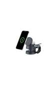AirCharger Quattro Mini MagSafe Uyumlu 4’ü 1 Arada iPhone + Apple Watch + AirPods LED Aydınlatm thumbnail 1