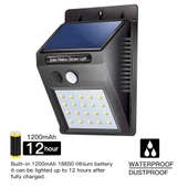 20 Ledli Hareket Sensörlü Dış Mekan Solar Lamba thumbnail 2
