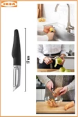 IKEA Paslanmaz Çelik Siyah Yan Soyacak 17 Cm thumbnail 1