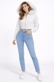 KÜRK DETAYLI CROP SWEATSHIRT thumbnail 9
