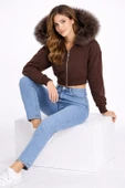 KÜRK DETAYLI CROP SWEATSHIRT thumbnail 11