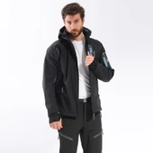 FreeCamp Eagle Softshell Ceket-SİYAH-MAVİ thumbnail 2